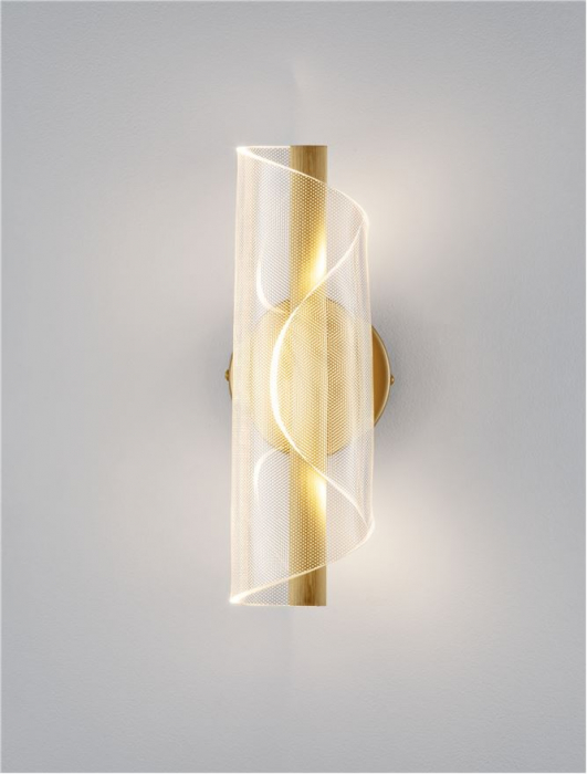 Aplica Nova Luce VALENTIN 9030635 LED 9W 3000K 505lm Brass Gold Aluminium & Acrylic   IP20 [4]