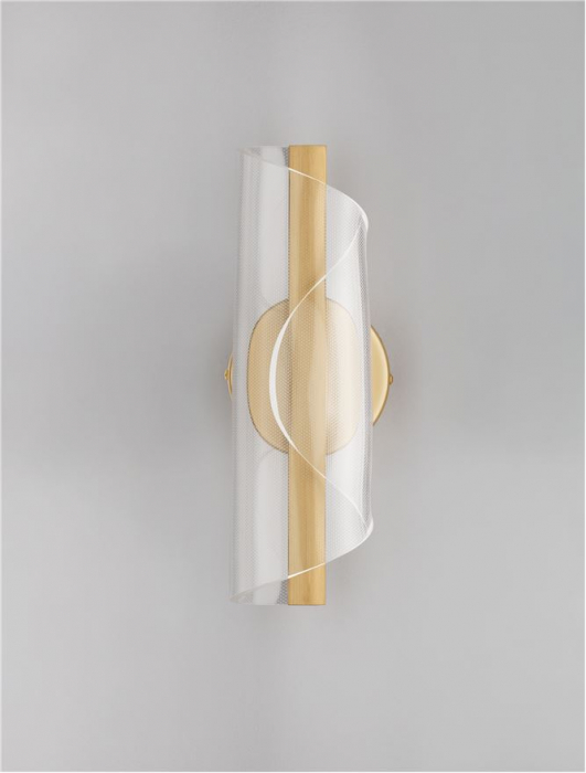 Aplica Nova Luce VALENTIN 9030635 LED 9W 3000K 505lm Brass Gold Aluminium & Acrylic   IP20 [3]
