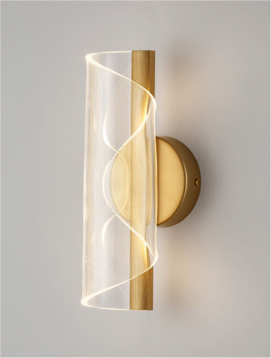 Aplica Nova Luce VALENTIN 9030635 LED 9W 3000K 505lm Brass Gold Aluminium & Acrylic   IP20 [5]