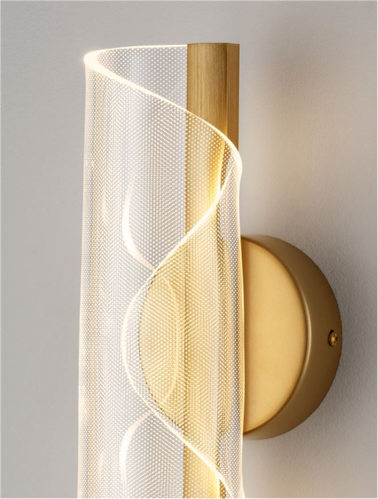 Aplica Nova Luce VALENTIN 9030635 LED 9W 3000K 505lm Brass Gold Aluminium & Acrylic   IP20 [9]