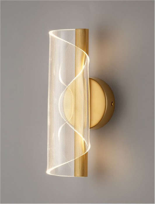 Aplica Nova Luce VALENTIN 9030635 LED 9W 3000K 505lm Brass Gold Aluminium & Acrylic   IP20 [6]