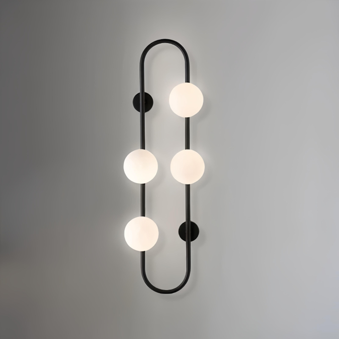 Aplica OEM LED G9 Metal+Acril Black  250×H700X150mm [3]