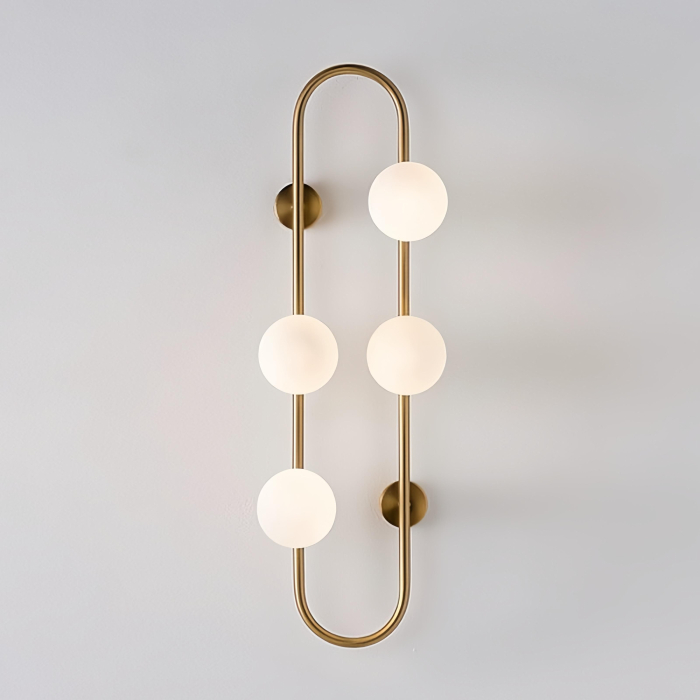 Aplica OEM LED G9 Metal+Acril Gold  250×H700X150mm [2]