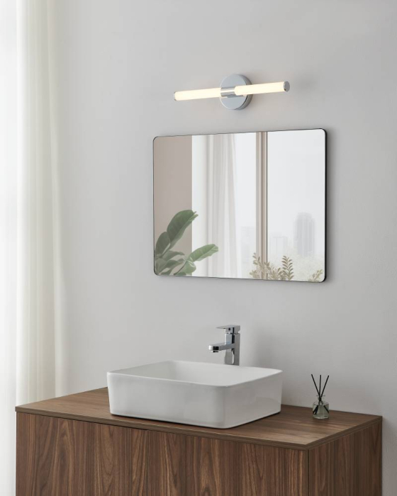 Aplica oglinda EGLO Ramola 901849 LED 7,5W 3000K, 4000K, 6500K 850lm 230V, 50Hz L 450mm x H 120mm otel crom plastic alb IP44 [3]