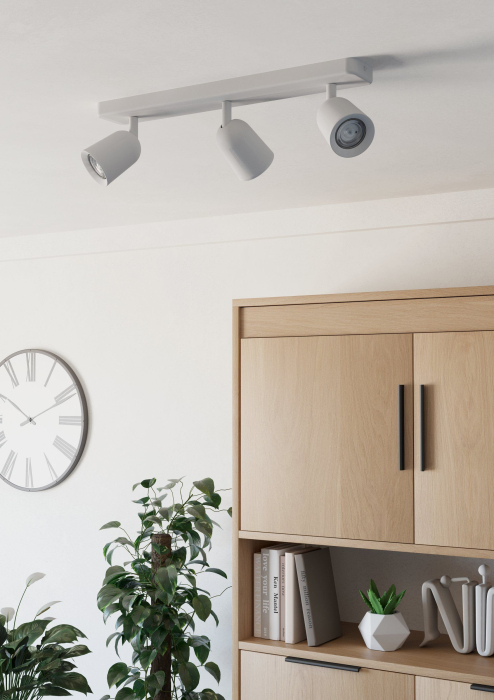 Aplica/Plafoniera EGLO Camaldoli 901947 GU10 3X10W 220-240V,50/60Hz L 520mm x l 45mm x H 115mm otel alb  IP20 [2]