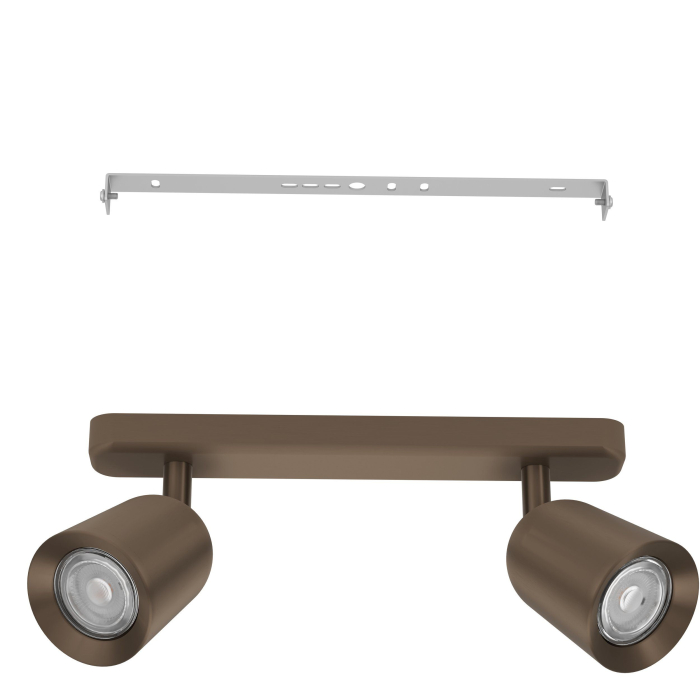 Aplica/Plafoniera EGLO Camaldoli 901949 GU10 2X10W 220-240V,50/60Hz L 300mm x l 45mm x H 115mm otel bronz inchis  IP20 [2]