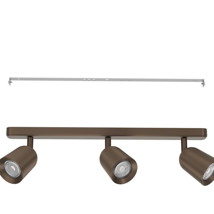 Aplica/Plafoniera EGLO Camaldoli 901951 GU10 3X10W 220-240V,50/60Hz L 520mm x l 45mm x H 115mm otel bronz inchis  IP20 [3]