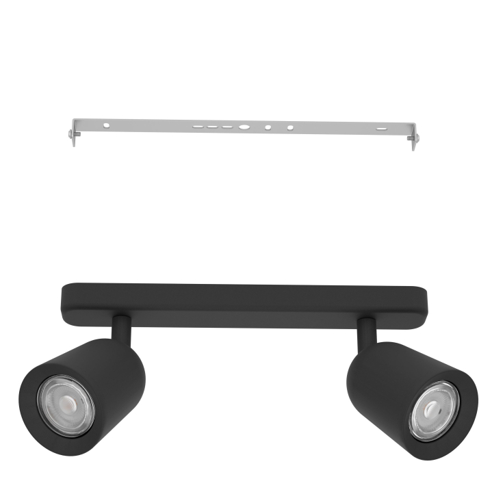 Aplica/Plafoniera EGLO Camaldoli 901953 GU10 2X10W 220-240V,50/60Hz L 300mm x l 45mm x H 115mm otel negru  IP20 [3]