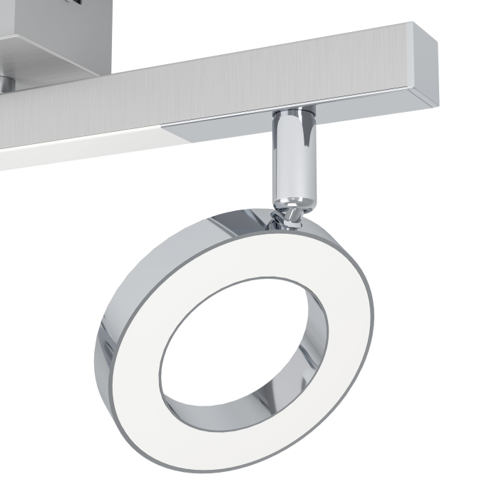 Aplica/Plafoniera EGLO Cardillio 1 96179 LED;LED 2X3,2W;1X3,3W 3000K 880;400lm 220-240V,50/60Hz L 390mm x l 85mm aluminiu/otel crom plastic satin IP20 [3]