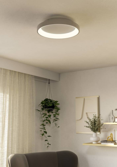 Aplica/Plafoniera EGLO Loretello 901248 LED 12W 2700-6500K 1440lm 220-240V,50/60Hz H 75mm x Ø350mm plastic/otel alb  IP20 [5]
