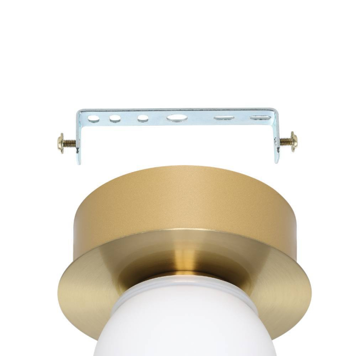 Aplica/Plafoniera EGLO Mosiano 900658 LED 1X3,3W 3000K 340lm 220-240V,50/60Hz H 115mm x Ø110mm otel alama periata/gold sticla mat/opal alba IP44 [3]