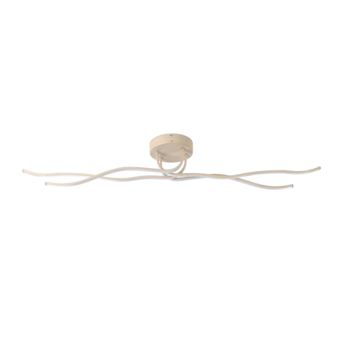 Aplica/Plafoniera EGLO Roncade 2 901105 LED 37W 3000K 4700lm 220-240V,50/60Hz L 1100mm x l 160mm x H 185mm aluminiu/otel maro deschis plastic alb IP20 [4]