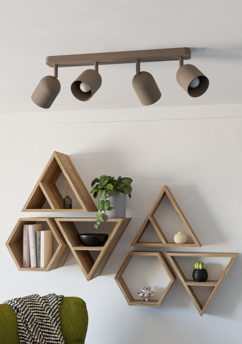 Aplica/Plafoniera EGLO Tilston 44164 E14 4X40W 220-240V,50/60Hz L 580mm x l 80mm x H 205mm otel sandy  IP20 [3]