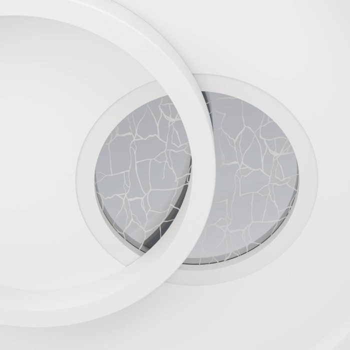 Aplica/Plafoniera EGLO Tiriolo 901246 LED;LED 14W;8,5W 4000K 1800;1050lm 220-240V,50/60Hz H 60mm x Ø380mm plastic/otel argintiu/alb  IP20 [2]