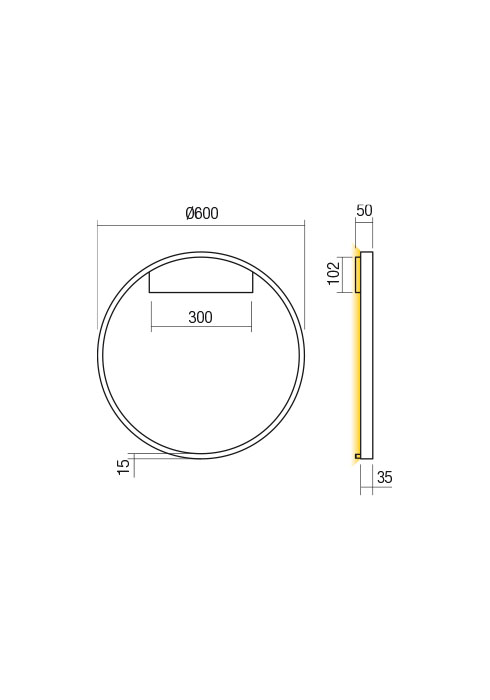 Aplica/Plafoniera REDO FEBE 01-2824 LED MAT GOLD 37W 2516 lm 4000K 20 [2]