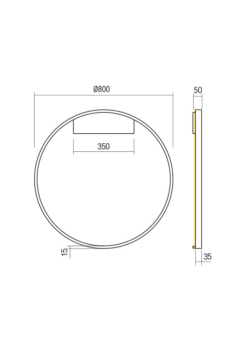 Aplica/Plafoniera REDO FEBE 01-2829 LED MAT GOLD 50W 3250 lm 3000K 20 [2]