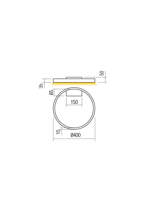 Aplica/Plafoniera REDO FEBE 01-2834 LED SAND WHITE 24W 1632 lm 4000K 20 [2]