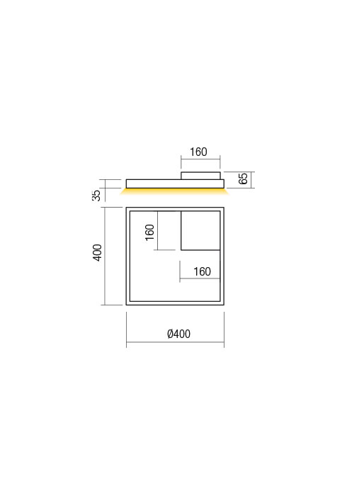 Aplica/Plafoniera REDO FEBE 01-2851 LED SAND WHITE 30W 1950 lm 3000K 20 [2]