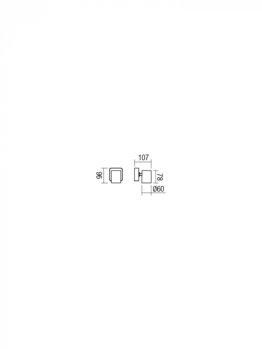 Aplica/Plafoniera Smarter Cameo 04-467 Aluminiu turnat Alb mat GU10 1x35W   IP20 [2]
