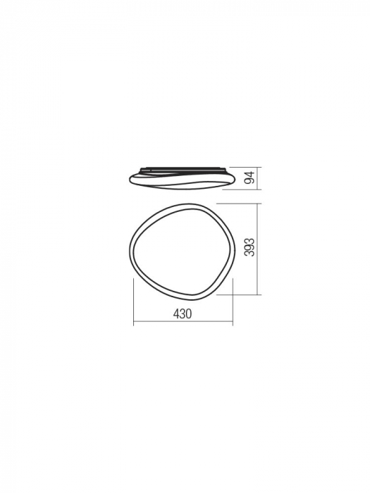 Aplica/Plafoniera Smarter Dreamer 05-907 Metal Alb mat LED 36W 4000K 2500lm IP20 [2]