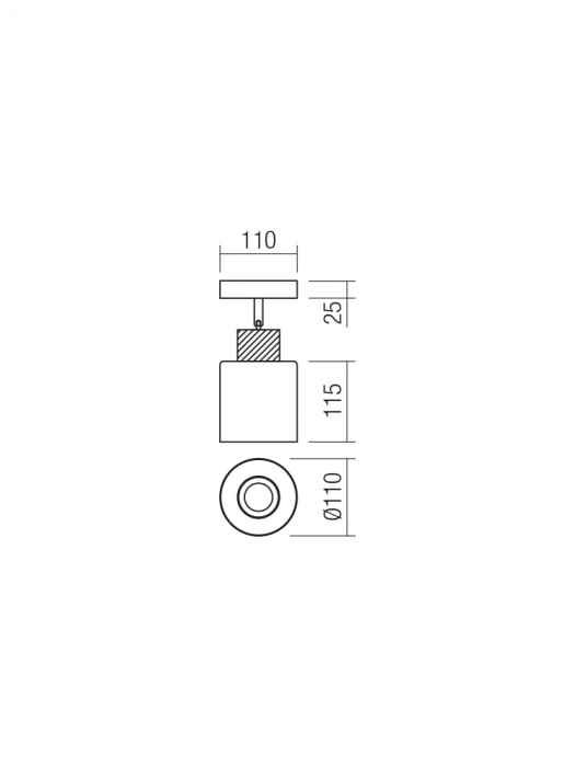 Aplica/Plafoniera SMARTER HANSEN 04-527 E27 1x42W   Metal Negru Mat/Lemn IP20 [2]