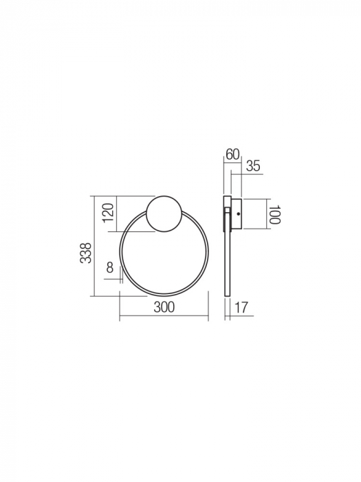 Aplica/Plafoniera Smarter LED 11W 884lm 3000K Metal Negru/Alama IP20 [2]