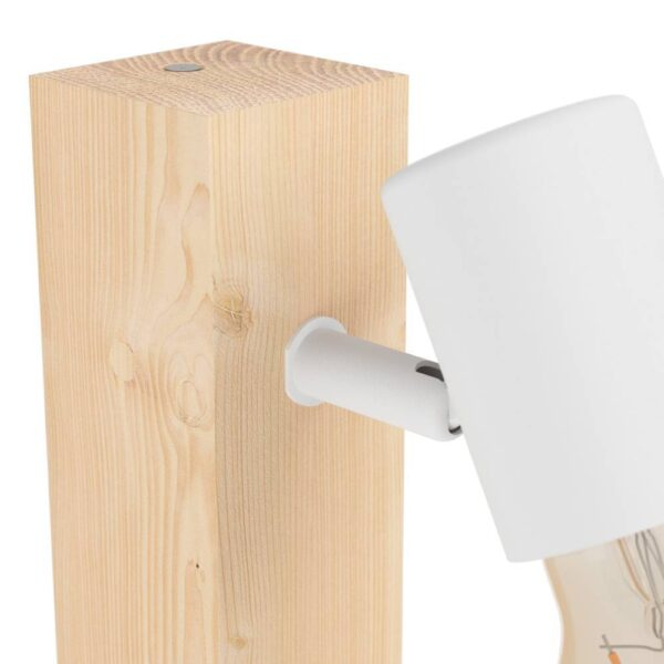 Aplică / Plafonieră TOWNSHEND 3 E27-LED 1X10W IP20 lemn, oțel maro, alb
 [3]