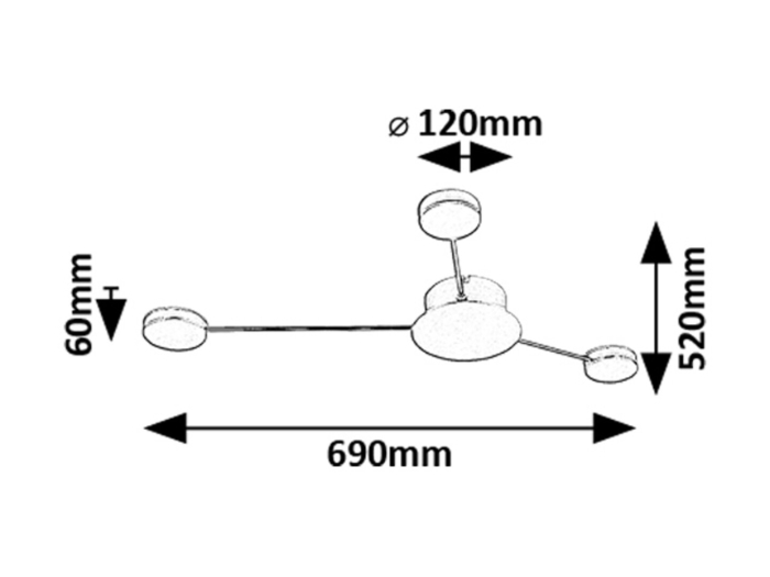 Aplica Rabalux Amadeo LED 10W 1200lm 3000K metal plastic auriu șampanie alb IP20 [8]