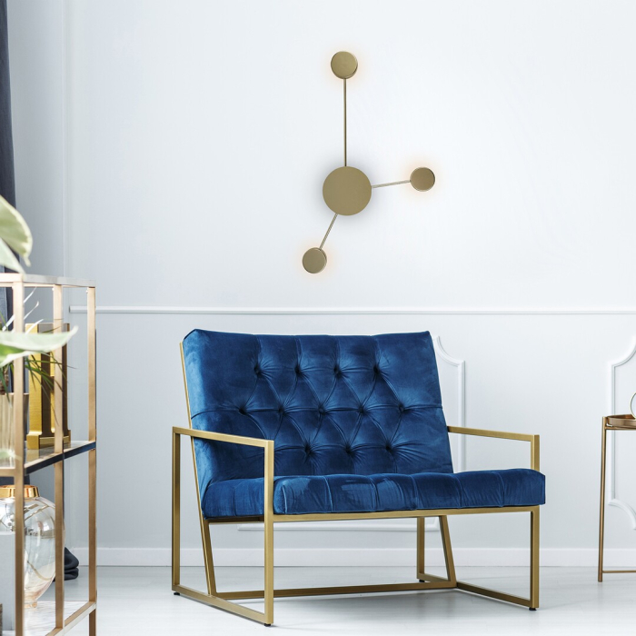 Aplica Rabalux Amadeo LED 10W 1200lm 3000K metal plastic auriu șampanie alb IP20 [10]