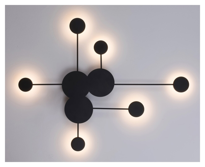 Aplica Rabalux Amadeo LED 21W 1500lm 4000K metal plastic negru  IP20 [2]