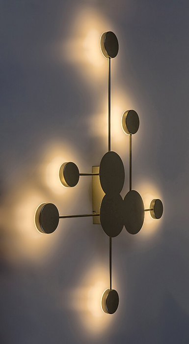 Aplica Rabalux Amadeo LED 21W 2500lm 3000K metal plastic auriu șampanie alb IP20 [4]