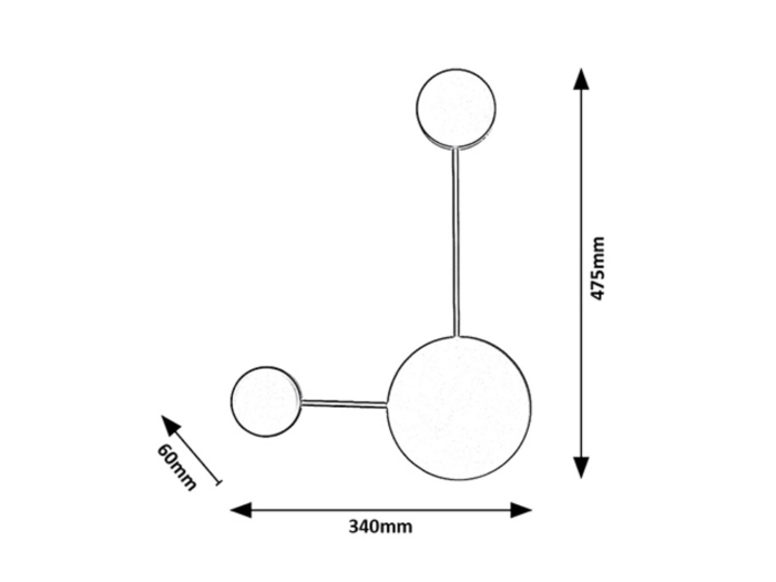 Aplica Rabalux Amadeo LED 7W 500lm 4000K metal plastic negru  IP20 [5]