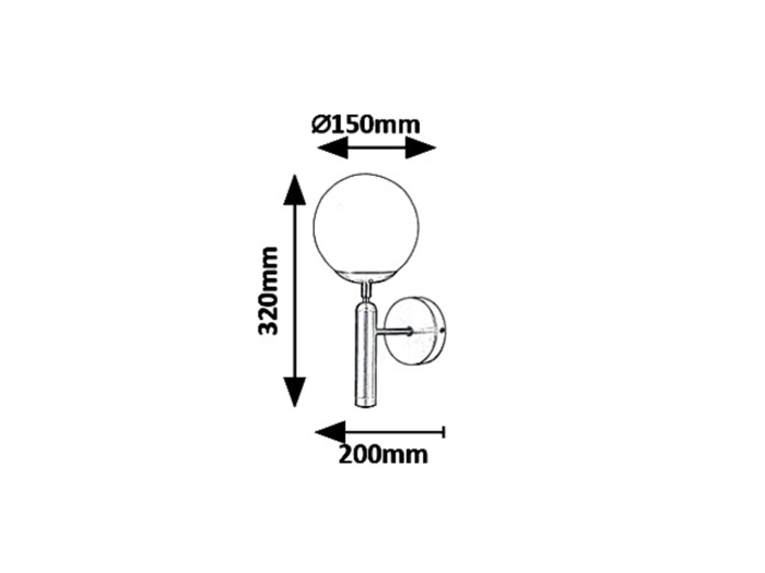 Aplica Rabalux Divina E14 1x MAX 9W  metal sticlă auriu IP20 [2]