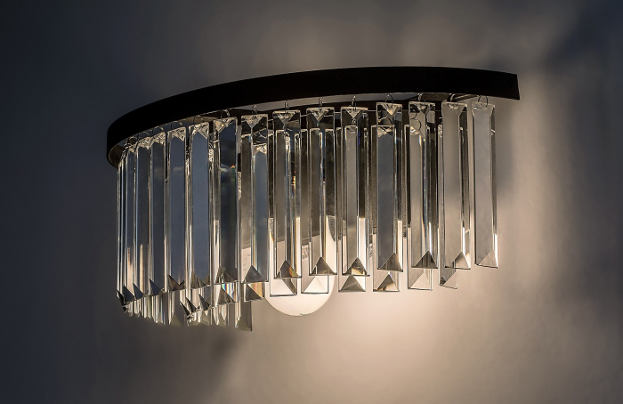 Aplica Rabalux Eloisa E27 1x MAX 25W  metal sticlă negru IP20 [5]