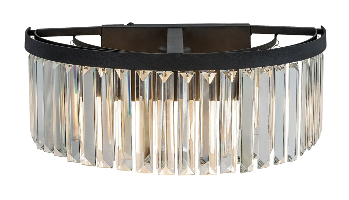 Aplica Rabalux Eloisa E27 1x MAX 25W  metal sticlă negru IP20 [3]