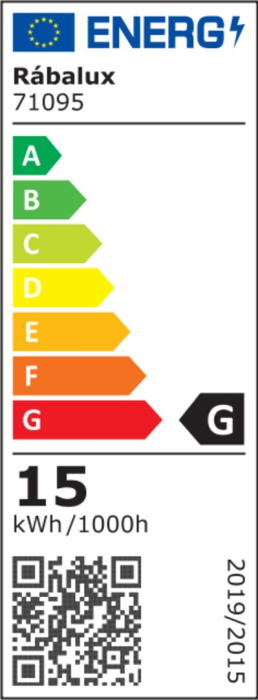 Aplica Rabalux Grete LED 15W 1150lm 3000K metal acril negru alb IP20 [8]