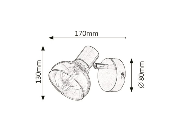 Aplica Rabalux Holly E14 E14 1x MAX 40W   metal antique gold stil modern 230V, 50Hz IP20 5546 [3]