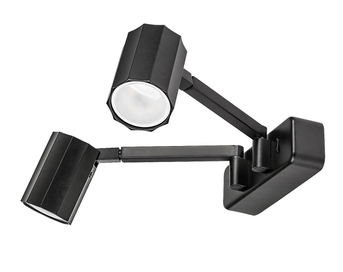 Aplica Rabalux Karter GU10 GU10 2X MAX 5W metal mat black stil modern, IP20 73028 [2]