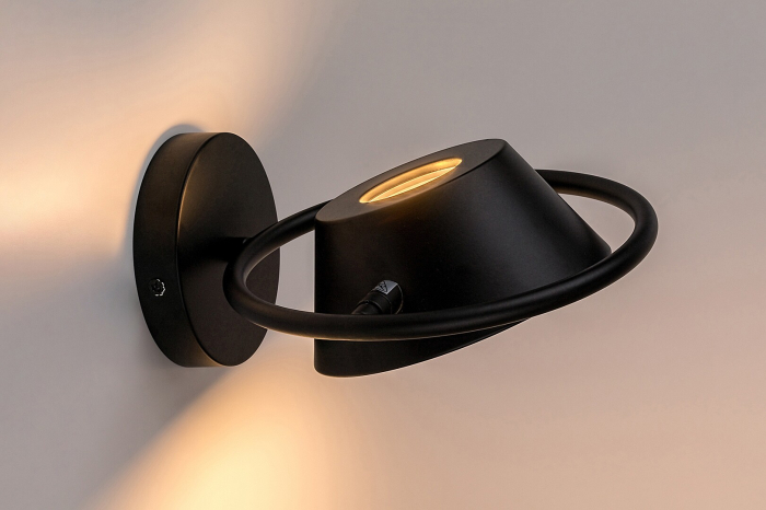 Aplica Rabalux Odiss LED 6W 400lm 3000K metal black stil modern, IP20 71048 [5]