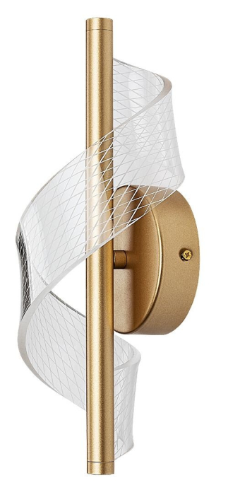 Aplica Rabalux Zofrael LED 6W 550lm 3000K metal acril auriu transparent IP20 [2]