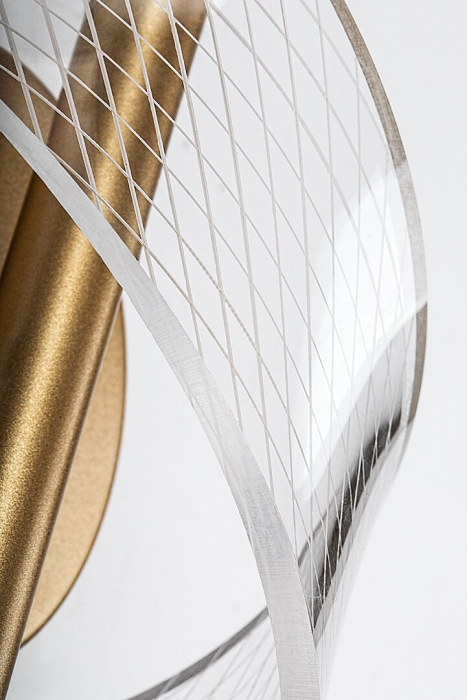 Aplica Rabalux Zofrael LED 6W 550lm 3000K metal acril auriu transparent IP20 [5]