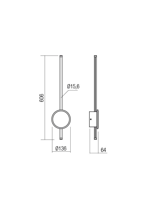 Aplica REDO DIAZ 01-2699 LED SAND WHITE 18W 857 lm 3000K 20 [2]