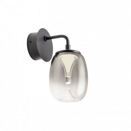 Aplica Redo Drop, negru, LED, 6W, 420 lumeni, alb cald 3000K, 01-3924 [1]