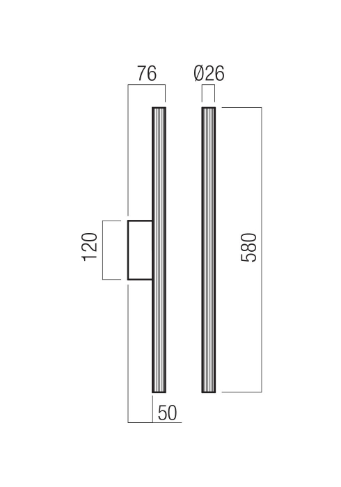 APLICĂ REDO NIKOS AP LED 10W 3000K SBK(500MM) (4.1.2) [2]