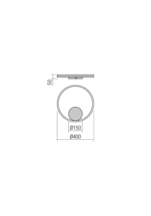 Aplica Redo Orbit LED Direct Light alb mat  28W  2271lm  alb neutru 4000K 01-1900 [3]