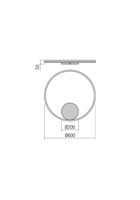 Aplica Redo Orbit LED Direct Light bronz  42W  4536/3160 lumeni  alb cald  3000K 01-1703 [2]