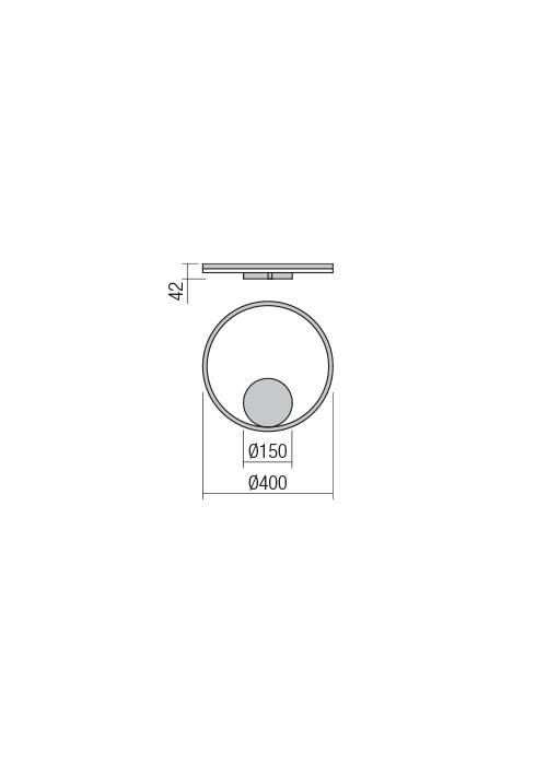 Aplica Redo Orbit LED Indirect Light alb mat  28W  2271 lumeni  alb neutru  4000K 01-1902 [2]