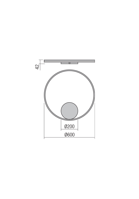 Aplica Redo Orbit LED Indirect Light alb mat  42W  3318 lumeni alb neutru 4000K 01-1906 [2]