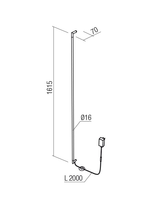 Aplica REDO STICK 01-2792 LED BRASS 36W 1754 lm 3000K 20 [2]