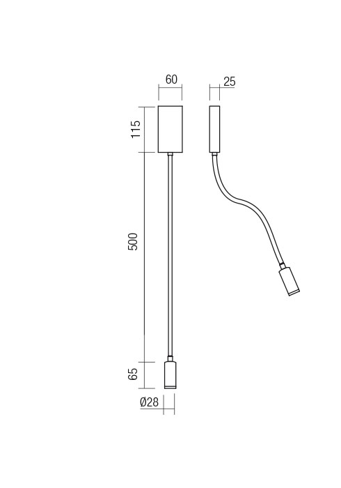 Aplica REDO WALLIE 01-2755 LED BLACK  3W 135 lm 3000K 20 [2]